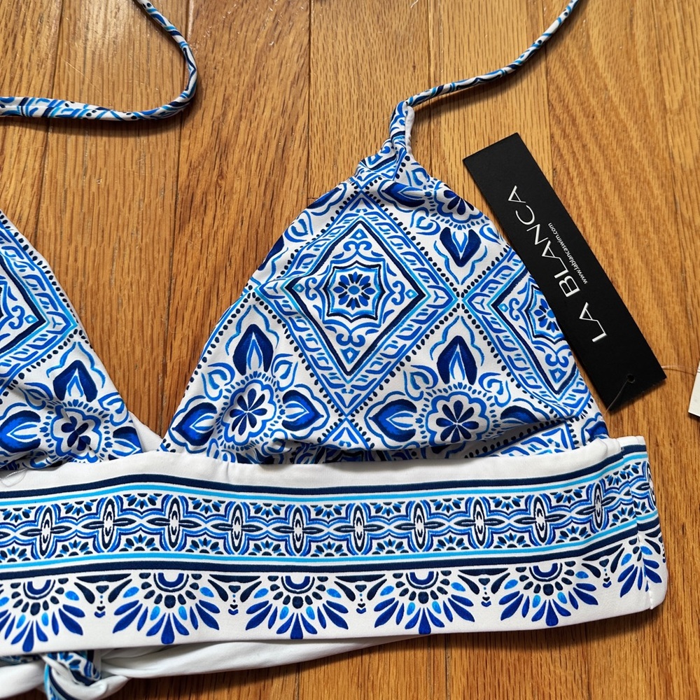 La Blanca Capri Blue Bikini Top
